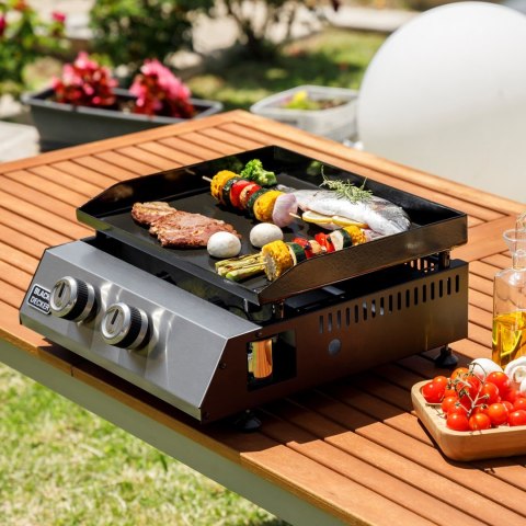 Grill gazowy BXOP4900E Black+Decker 2 palniki | 2,45kW | automatyczny zapłon | 450 x 360 mm