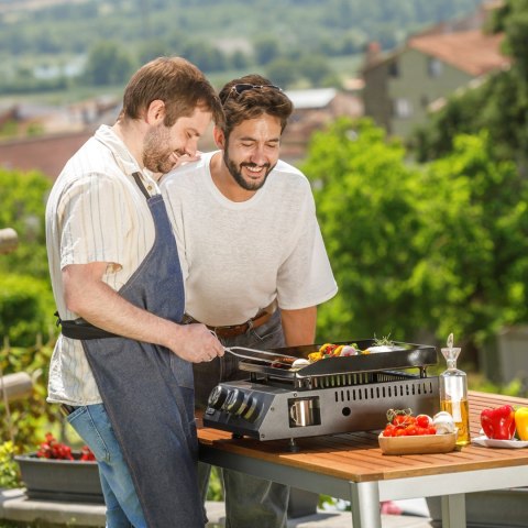 Grill gazowy BXOP4900E Black+Decker 2 palniki | 2,45kW | automatyczny zapłon | 450 x 360 mm