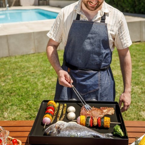 Grill gazowy BXOP4900E Black+Decker 2 palniki | 2,45kW | automatyczny zapłon | 450 x 360 mm