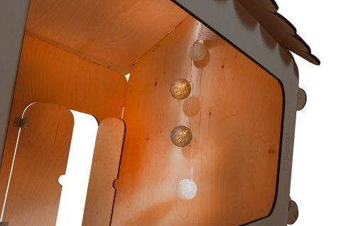 Domek ogrodowy drewniany stolik tablica kredowa 86 x 137 x 105 cm "3Toysm" Dzięgielewski Tomasz