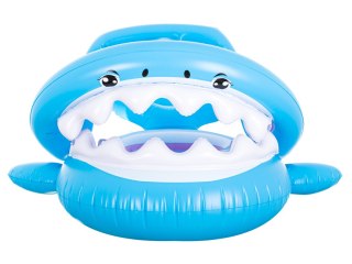 Kółko do pływania koło dmuchane dla niemowląt pontonik dla dzieci z siedziskiem z daszkiem rekin 23kg Kik Sp. z o. o. Sp. k.