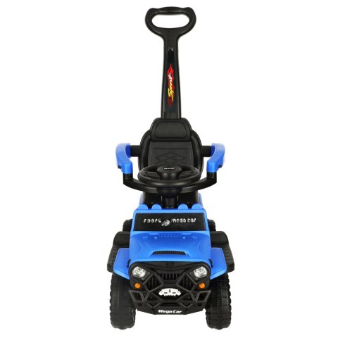 Jeździk pchacz samochód terenowy z dźwiękiem i światłami niebieski Kik Sp. z o. o. Sp. k.