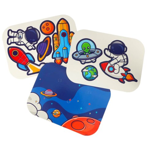 Klocki konstrukcyjne układanka w walizce kreatywna mozaika + wkrętarka kosmos Kik Sp. z o. o. Sp. k.