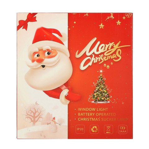 Lampki LED wisząca dekoracja świąteczna okna bałwanek 49cm przyssawka 10 LED Kik Sp. z o. o. Sp. k.