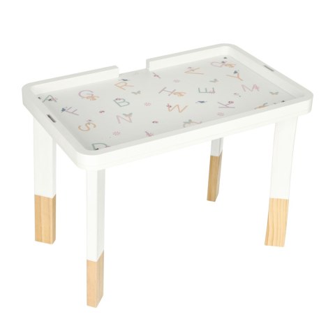 Tablica manipulacyjna LULILO LUDO stolik drewniany sensoryczny 2w1 różowy Kik Sp. z o. o. Sp. k.