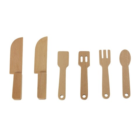 Kuchnia dla dzieci drewniana MDF LULILO RETRO akcesoria 73cm Kik Sp. z o. o. Sp. k.