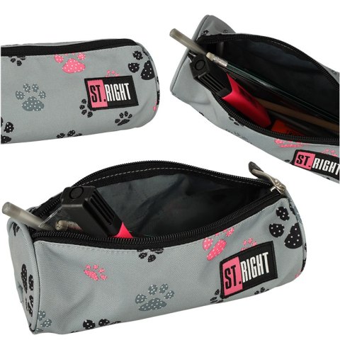 Piórnik szkolny saszetka tuba St. Right szary St. Majewski Sp. z o. o.