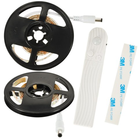 Taśma LED wodoodporna na baterie USB czujnik ruchu 1M 59LED ciepły biały Kik Sp. z o. o. Sp. k.
