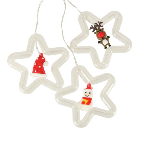 Kurtyna Led na okno girlanda gwiazdki świąteczna choinkowa 3 m 125 LED Kik Sp. z o. o. Sp. k.