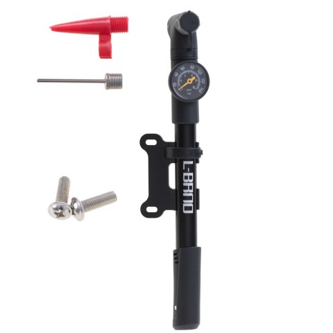Pompka do roweru z manometrem RALLEX rowerowa ręczna do piłki materaca z uchwytem na rower Kik Sp. z o. o. Sp. k.