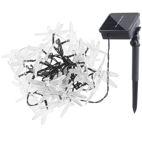 Lampki ogrodowe solarne ważki 6,5m 30LED multikolor Kik Sp. z o. o. Sp. k.