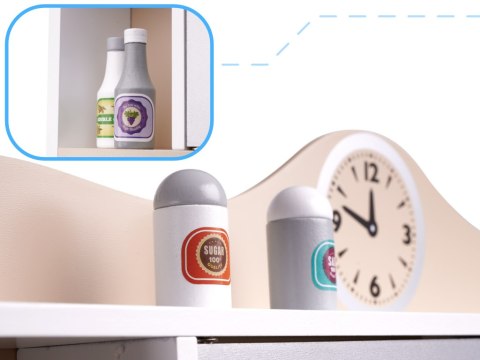 Kuchnia dla dzieci drewniana MDF LULILO KUKETO akcesoria 85cm Kik Sp. z o. o. Sp. k.