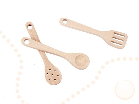 Kuchnia dla dzieci drewniana MDF retro z akcesoriami BOHO 100cm Kik Sp. z o. o. Sp. k.