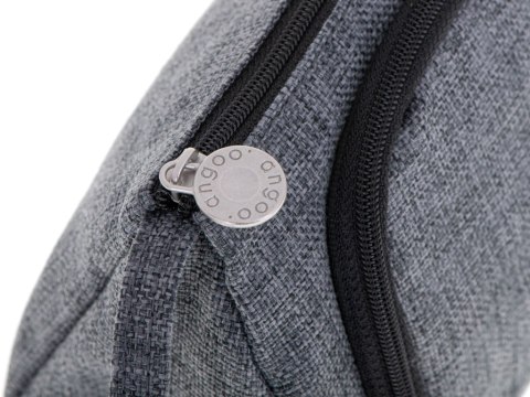 Piórnik szkolny dwukomorowy saszetka kosmetyczka rozkładany 3w1 szary Kik Sp. z o. o. Sp. k.