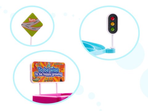 Tor wyścigowy dinozaur zjeżdżalnia ruchome schody LED dźwięk Kik Sp. z o. o. Sp. k.