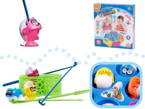 Gra zręcznościowa rodzinna rybki łowienie 15 rybek + 4 wędki Kik Sp. z o. o. Sp. k.