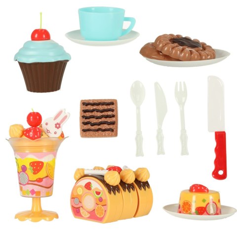 Tort urodzinowy do krojenia kuchnia 75 elementów niebieski Kik Sp. z o. o. Sp. k.