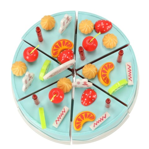 Tort urodzinowy do krojenia kuchnia 75 elementów niebieski Kik Sp. z o. o. Sp. k.