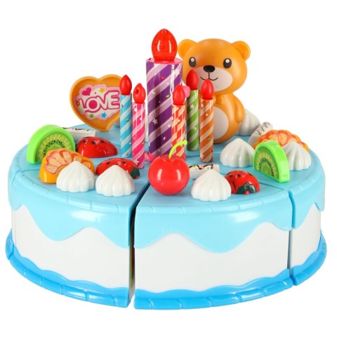 Tort urodzinowy do krojenia na rzepy kuchnia 80 elementów niebieski Kik Sp. z o. o. Sp. k.