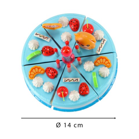 Tort urodzinowy do krojenia na rzepy kuchnia 80 elementów niebieski Kik Sp. z o. o. Sp. k.