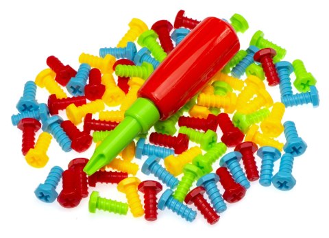 Wkrętarka wiertarka śrubki klocki konstrukcyjne zestaw majsterkowicza walizka 151 elementów Kik Sp. z o. o. Sp. k.