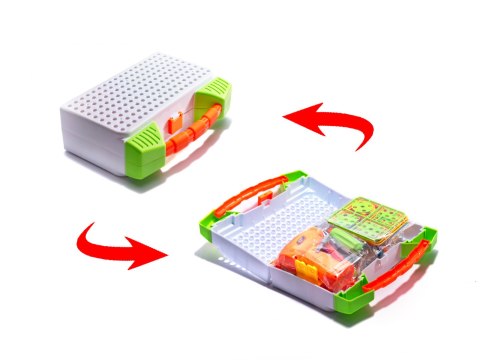 Wkrętarka wiertarka śrubki klocki konstrukcyjne zestaw majsterkowicza walizka 181 elementów Kik Sp. z o. o. Sp. k.