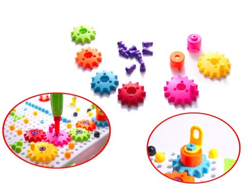 Wkrętarka wiertarka śrubki klocki konstrukcyjne zestaw majsterkowicza walizka 181 elementów Kik Sp. z o. o. Sp. k.