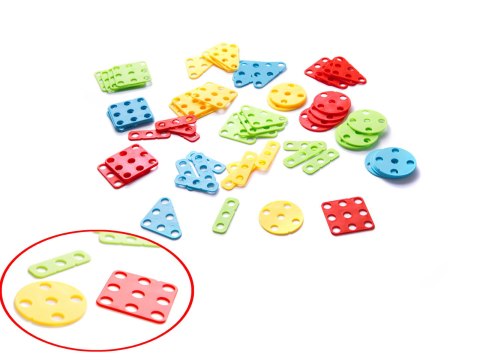 Wkrętarka wiertarka śrubki klocki konstrukcyjne zestaw majsterkowicza walizka 258 elementów Kik Sp. z o. o. Sp. k.