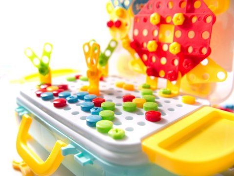 Wkrętarka wiertarka śrubki klocki konstrukcyjne zestaw majsterkowicza walizka 258 elementów Kik Sp. z o. o. Sp. k.