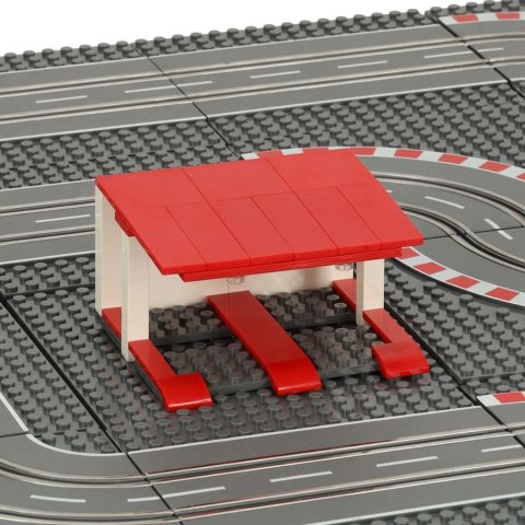 Tor wyścigowy samochodowy elektryczny policyjny 2 auta autka kontrolery zakręty klocki konstrukcyjne GD-03 Kik Sp. z o. o. Sp. k.