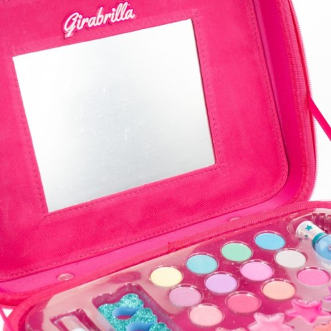 Walizka Make Up Girabrilla różowa ze złotym Nice
