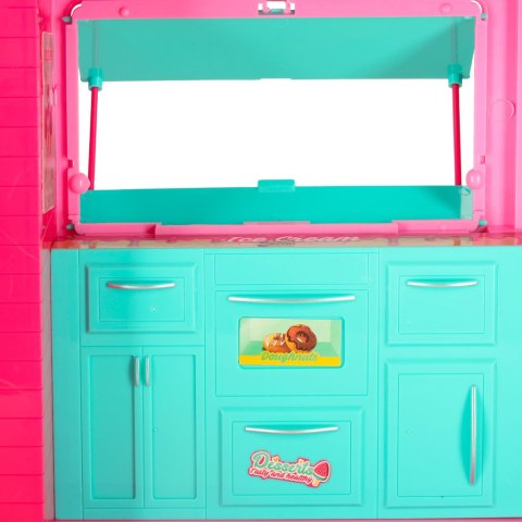 Samochód dla lalek kamper food truck zestaw 21 el. Kik Sp. z o. o. Sp. k.