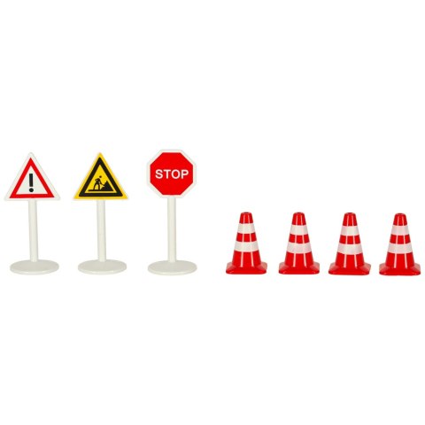 Kolejka drewniana pociąg lokomotywa plac budowy 55 elementów Kik Sp. z o. o. Sp. k.