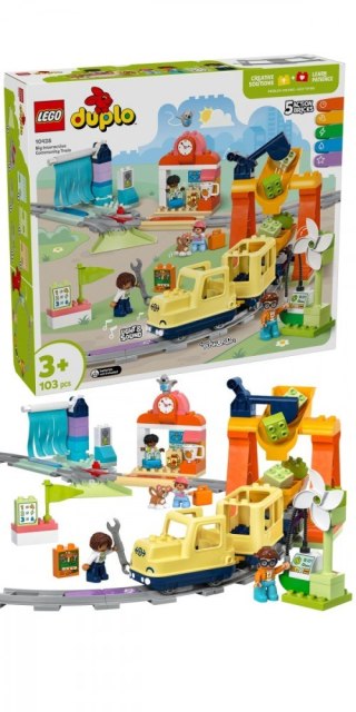 Klocki DUPLO 10428 Duży interaktywny pociąg miejski LEGO