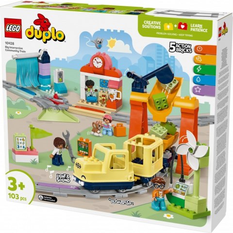 Klocki DUPLO 10428 Duży interaktywny pociąg miejski LEGO