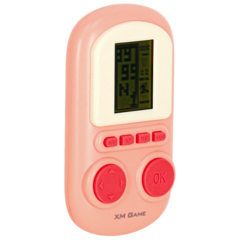 Gra elektroniczna zręcznościowa mini konsola przenośna kieszonkowa różowa Kik Sp. z o. o. Sp. k.