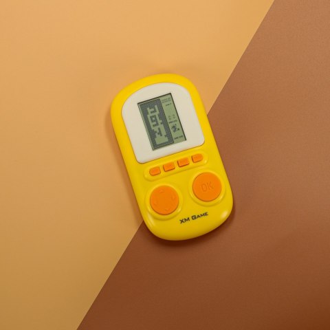 Gra elektroniczna zręcznościowa mini konsola przenośna kieszonkowa żółty Kik Sp. z o. o. Sp. k.