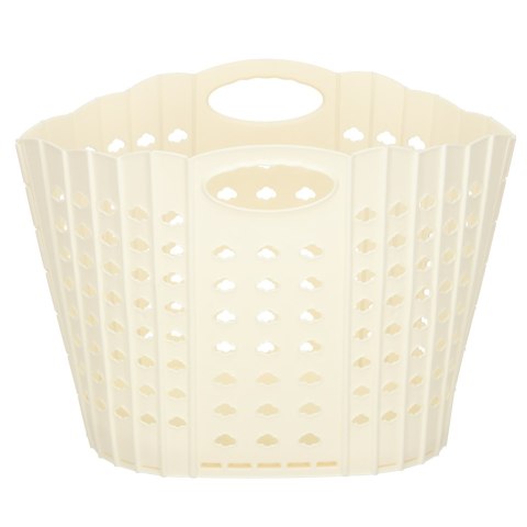 Kosz na zakupy pranie składany organizer łazienkowy z uchwytem kremowy Kik Sp. z o. o. Sp. k.