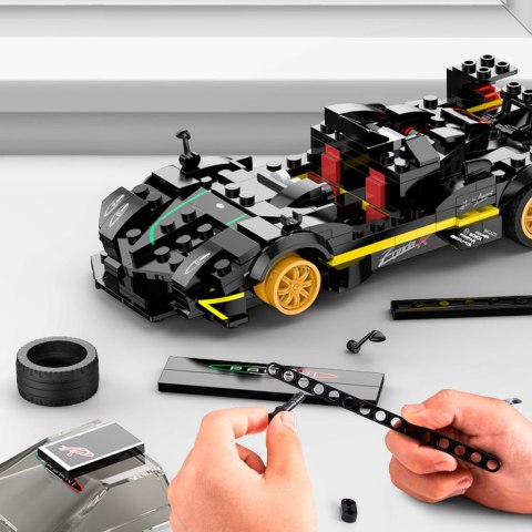 Samochód Rastar 93900-B Pagani Zonda R 1:28 klocki 387el. Kik Sp. z o. o. Sp. k.