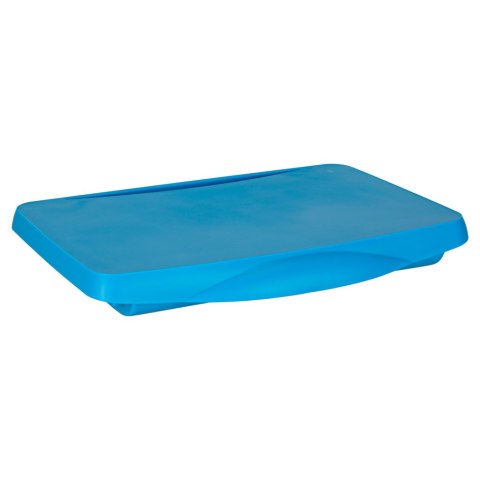 Stolik samochodowy do auta podróżny przenośny składany dla dzieci ze schowkiem niebieski Kik Sp. z o. o. Sp. k.