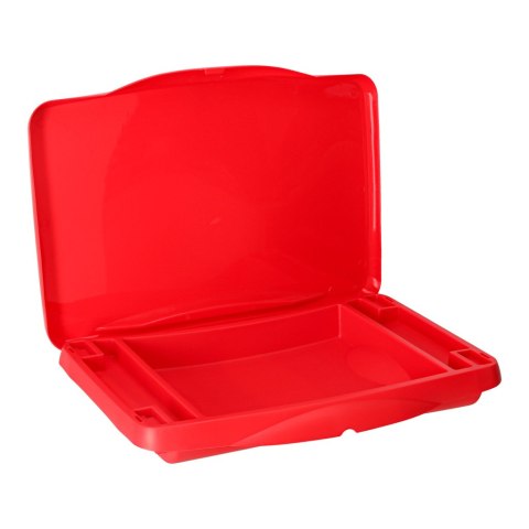 Stolik samochodowy do auta podróżny przenośny składany dla dzieci ze schowkiem czerwony Kik Sp. z o. o. Sp. k.