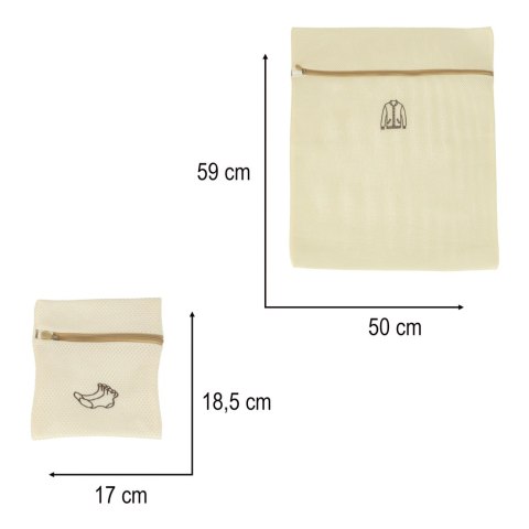 Worek siatka torba do prania bielizny ubrań spodni z zamkiem 6 szt Kik Sp. z o. o. Sp. k.