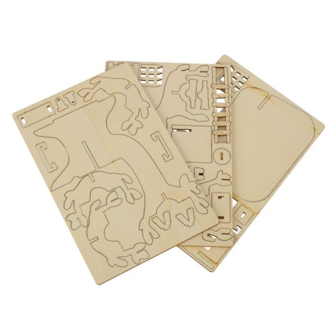 Zestaw kreatywny do budowy domku na drzewie uprawa roślin figurki naklejki Kik Sp. z o. o. Sp. k.