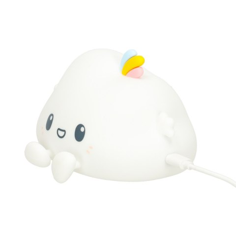 Lampka nocna dla dzieci silikonowa dotykowa miękka LED biała RGB chmurka Kik Sp. z o. o. Sp. k.