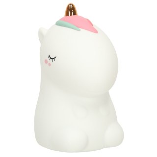 Lampka nocna dla dzieci silikonowa dotykowa miękka LED biała RGB jednorożec Kik Sp. z o. o. Sp. k.