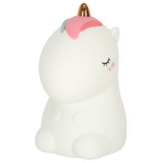 Lampka nocna dla dzieci silikonowa dotykowa miękka LED biała RGB jednorożec Kik Sp. z o. o. Sp. k.