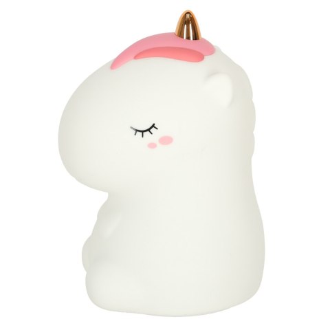 Lampka nocna dla dzieci silikonowa dotykowa miękka LED biała RGB jednorożec Kik Sp. z o. o. Sp. k.