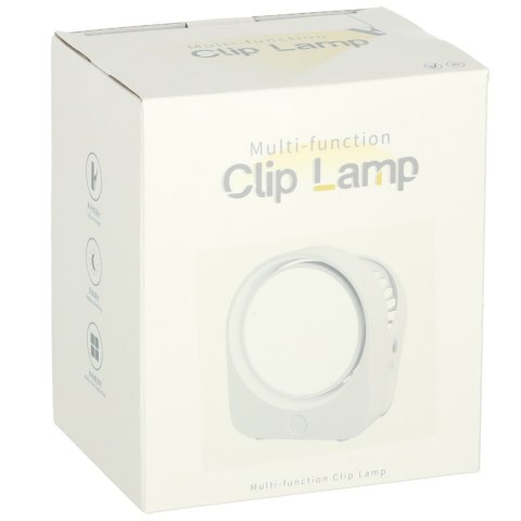 Lampka nocna z klipsem bezprzewodowa biurkowa do czytania biała Kik Sp. z o. o. Sp. k.