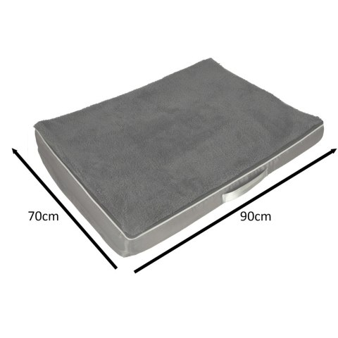 Legowisko ortopedyczne dla psa kota posłanie wodoodporne leżanka 90cm szary Kik Sp. z o. o. Sp. k.