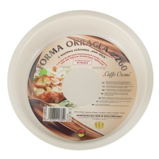 Blacha do pieczenia tortownica forma okrągła do tortów tart guiche 26cm brązowa Spółdzielnia Snb Białystok